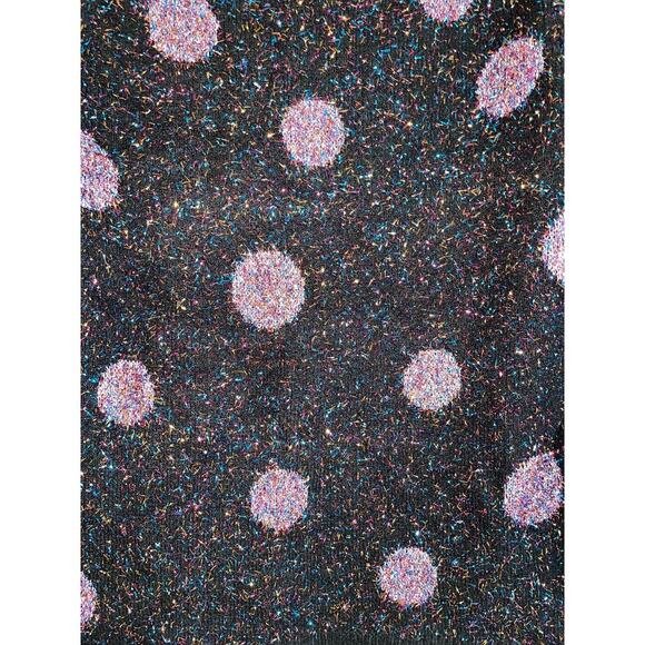 Apt. 9 Black Metallic Tinsel Polka Dot Sweater Size Small - Picture 3 of 7